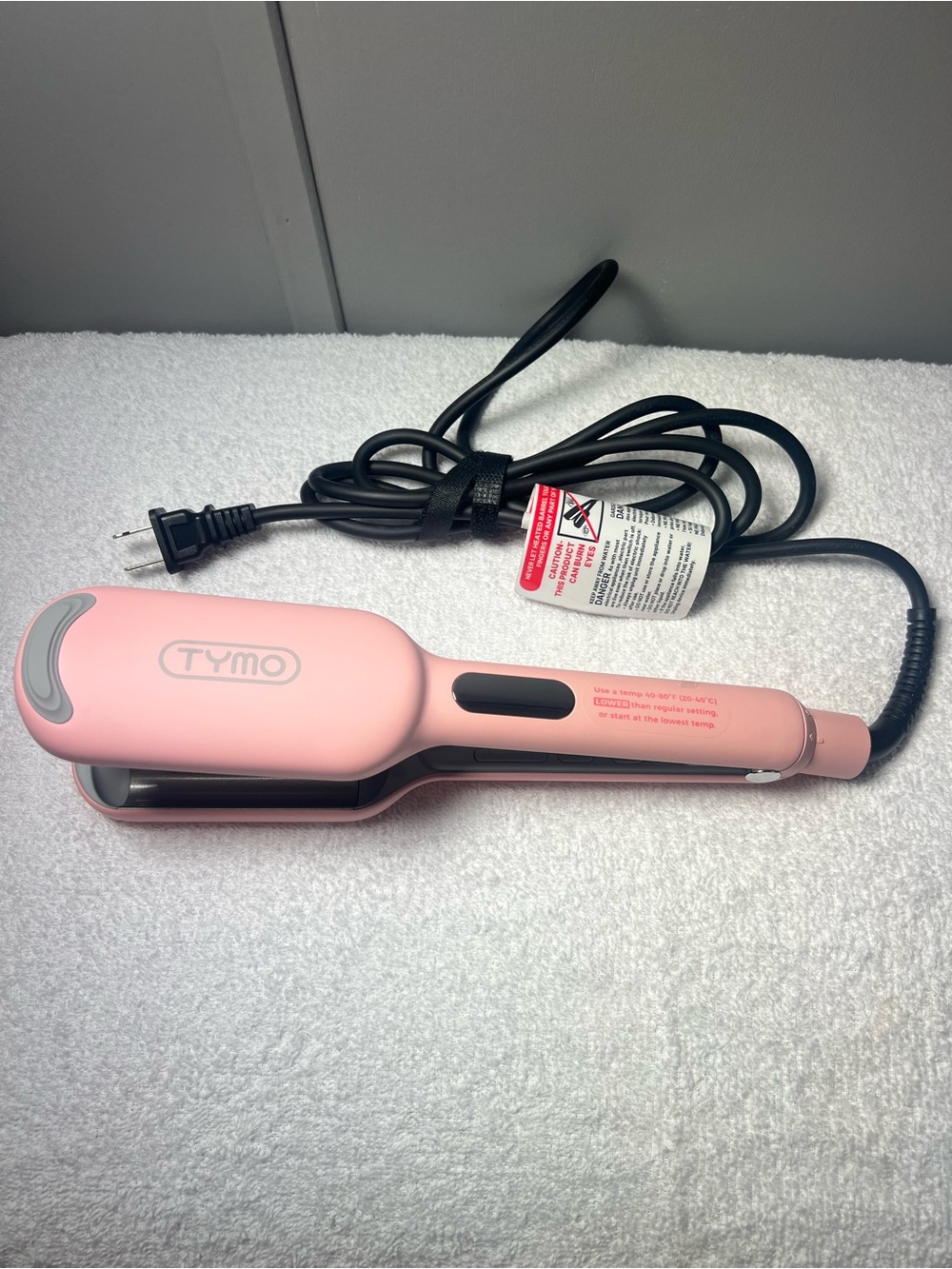 TYMO Rovy Compact Wave Hair Curling Iron Ceramic Pink HC507P